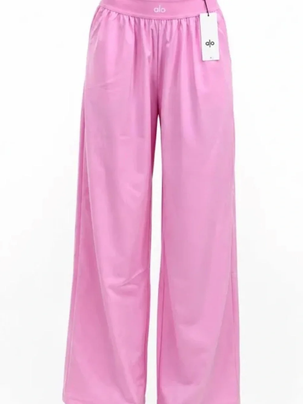 Alo Yoga Pink Wide-Leg Lounge Pants